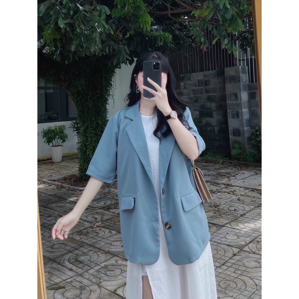 Áo Blazer Ngọt Ngào 2 Màu (Xả Kho Kèm Ảnh Thật 100%)