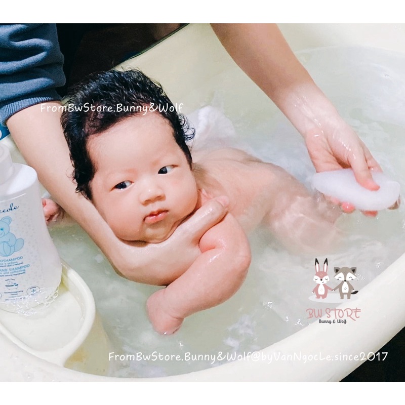Bông Mút Tắm Hữu Cơ MEEBEE cho bé từ sơ sinh