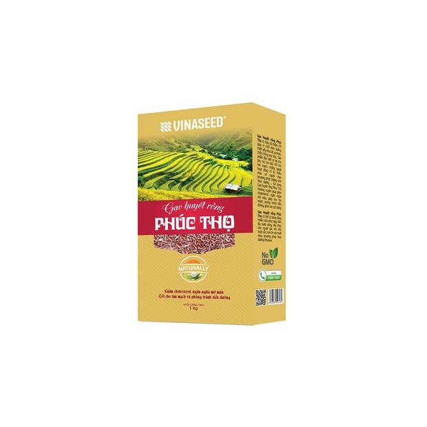 Gạo Phúc Thọ Đỏ Huyết Rồng hộp 1kg