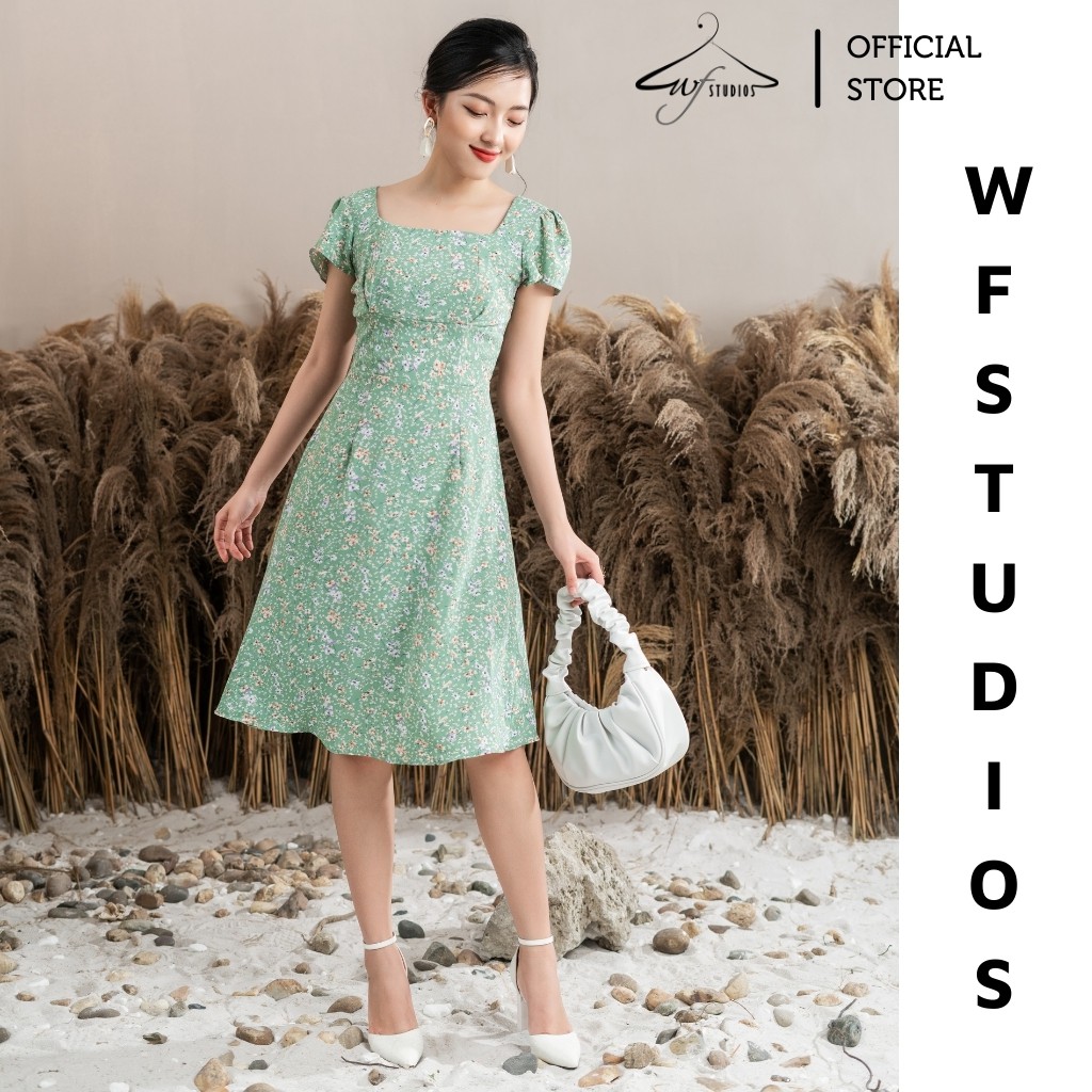 Váy hoa xoè cổ vuông-Demi Dress-V10-wfstudios | BigBuy360 - bigbuy360.vn