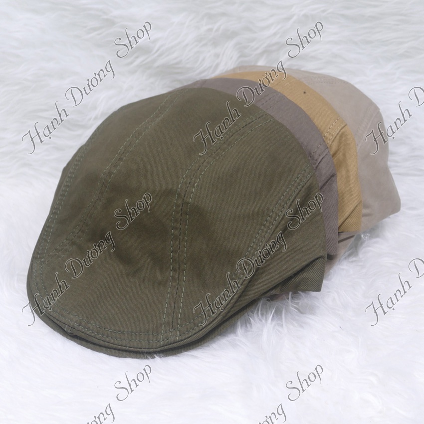 Mũ beret mỏ vịt bít đuôi người lớn không có logo phù hợp cho nam