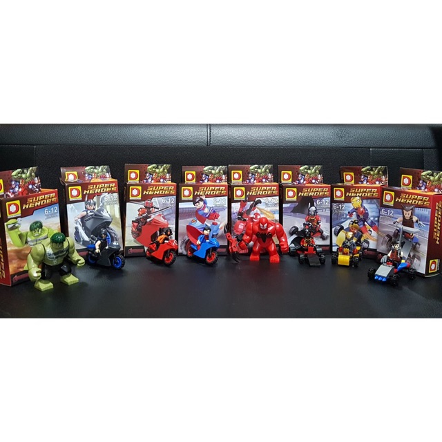 ✨ Lắp ráp DLP9064 8 minifigure nhân vật Siêu anh hùng Avengers ✨ Hulk Iron Man Thor Deadpool Superman Venom