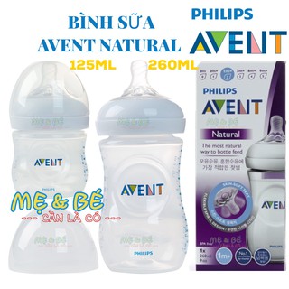 BÌNH SỮA PHILIPS AVENT 125ML/260ML KÈM HỘP