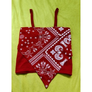 Áo yếm croptop thổ cẩm