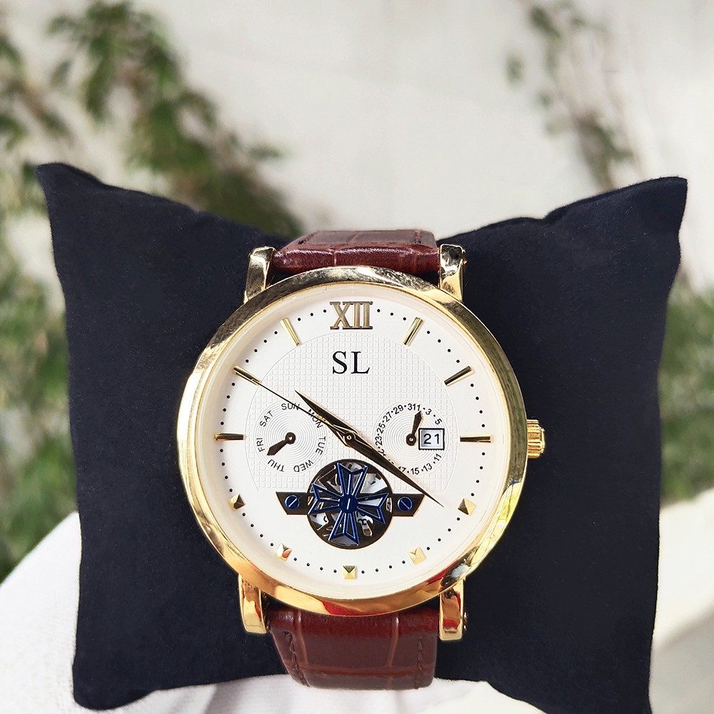 Đồng hồ Nam SL 5083G, Dây da, Full hộp, thẻ bảo hành 3 năm, Mặt Sapphire chống xước, chống nước | BigBuy360 - bigbuy360.vn