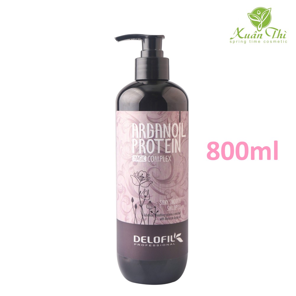 Dầu Gội Mềm Mượt Sạch Gàu DELOFIL Silky Smooth 800ml/500ml