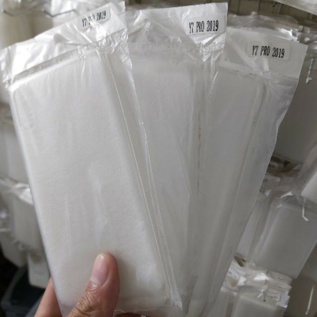 Bộ 3 chiếc ốp dẻo silicon huawei y7 pro 2019 trong suốt (loại tốt)