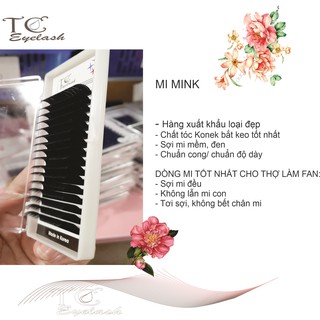 Mi Mink 0.07 lẻ size - Siêu Đen Bóng & hút keo, chất tóc Konex xuất khẩu