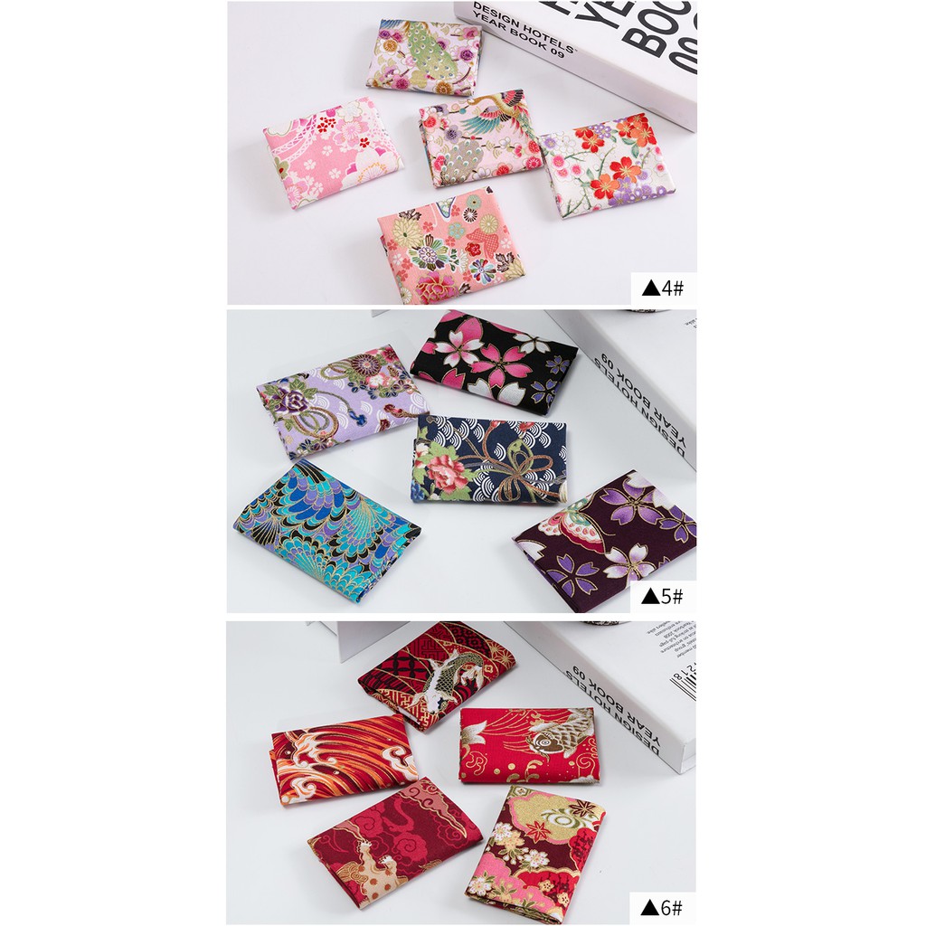 Set 5 Tấm Vải 100% cotton 20x24cm Phong Cách Nhật Bản