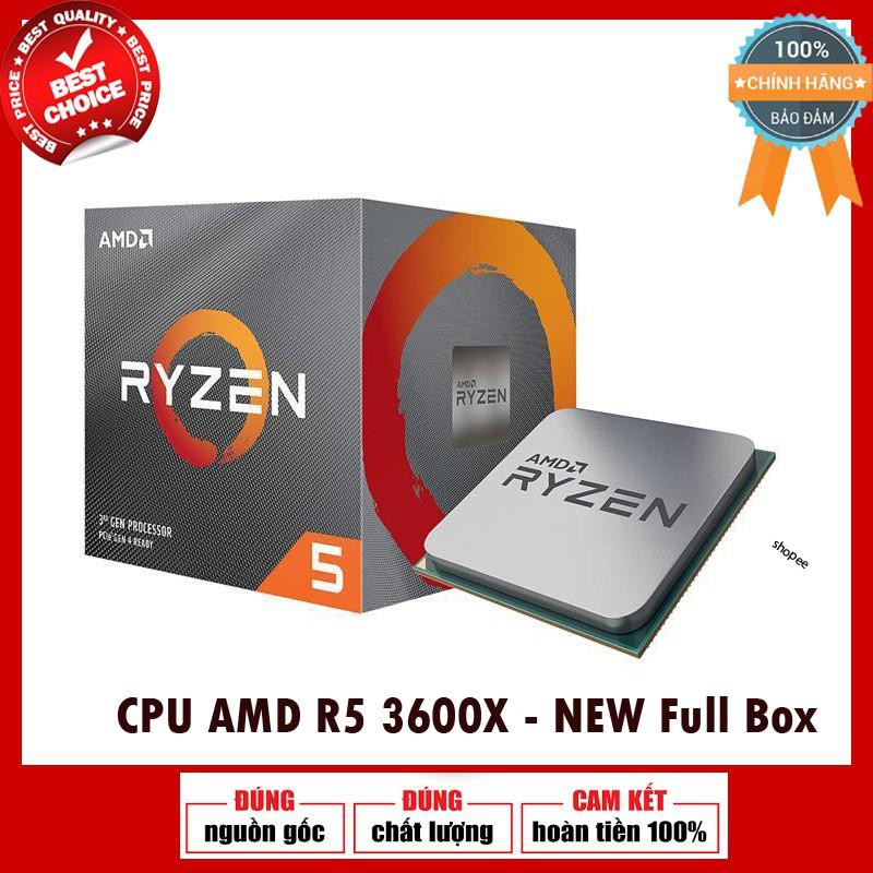 Bộ vi xử lý / CPU AMD Ryzen 5 3600X  Full Box nhập khẩu