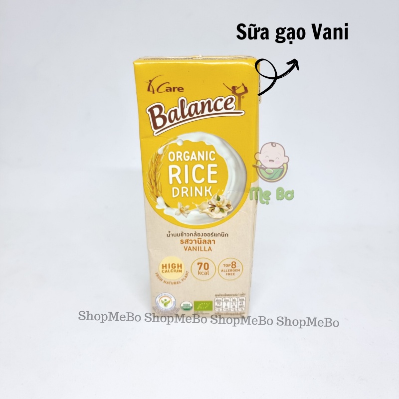 [4CARE] SỮA GẠO/NGŨ CỐC HỮU CƠ 180ml 4 CARE