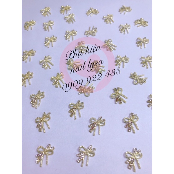 charm nơ quốc dân - trang trí móng xinh