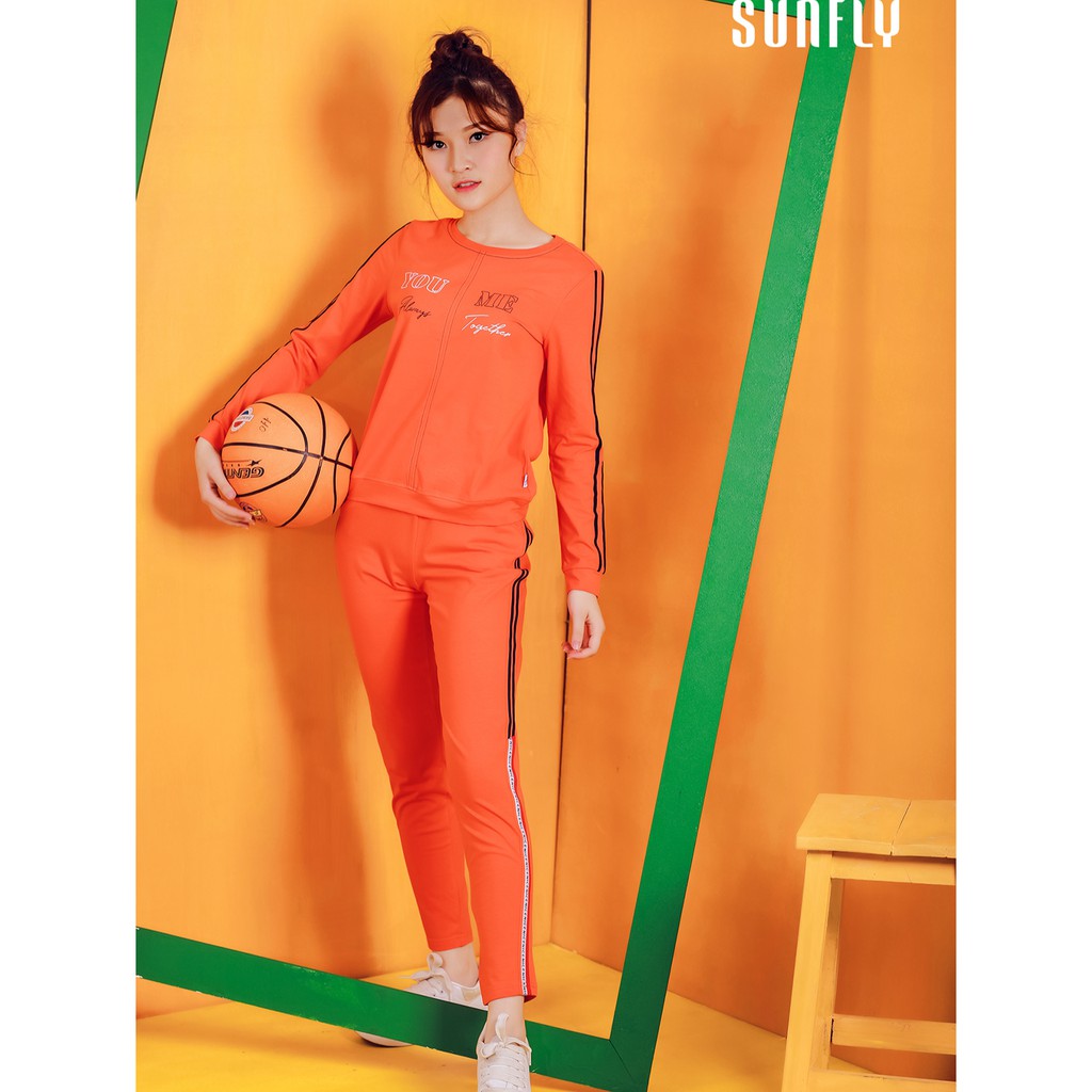 Bộ đồ mặc nhà thể thao cotton SUNFLY mã SS5466