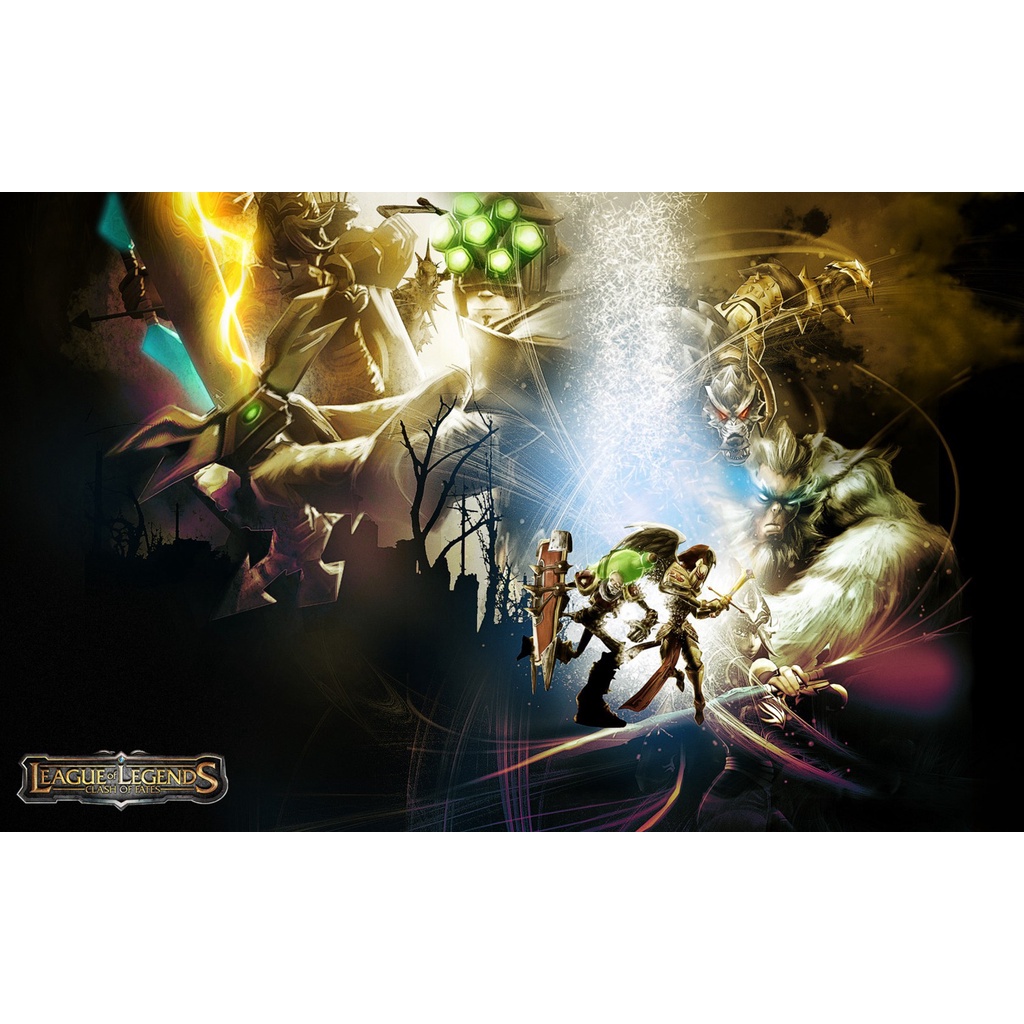 Poster A3, A4, A5 dán tường League of Legends, decal trang trí có keo FIDDLESTICKS - Mẫu 1, nhận in theo yêu cầu