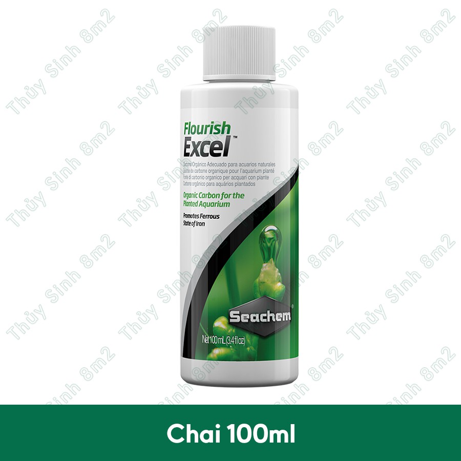 Phân Nước Bổ Trợ Seachem Flourish Excel - Phòng Diệt Rêu Hại và Cung cấp CO2 cho cây thủy sinh - 8m2