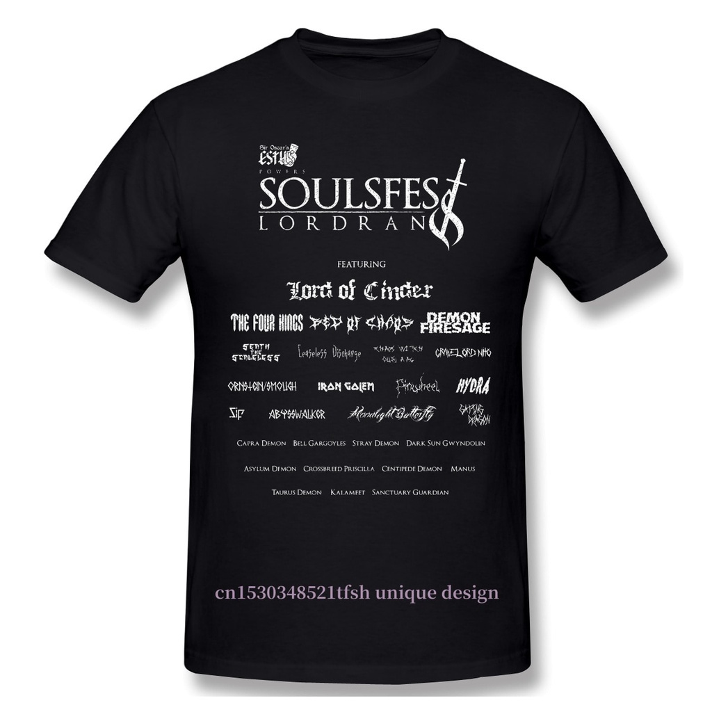 Mới Áo nam Ngắn Tay In Hình Game Dark Souls