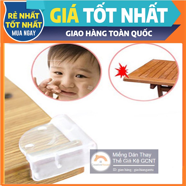 ~Combo 4 miếng bịt góc bàn trong suốt an toàn cho bé