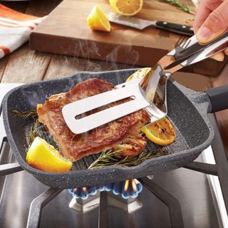 Dụng cụ kẹp và lật thịt , kẹp cá chiên, xẻng chiên trứng , kẹp thực phẩm nóng đa năng loại lớn inox 304 cao cấp tiện lợi
