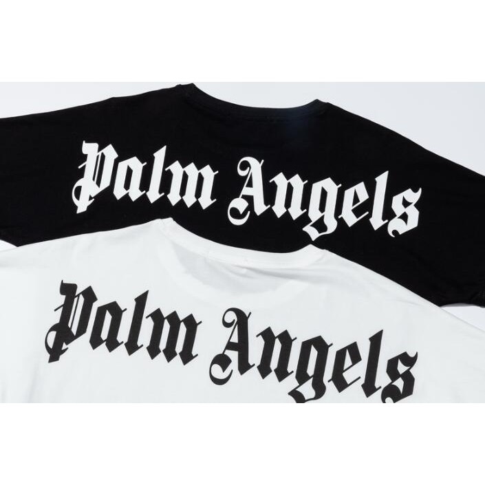 Áo Thun Tay Ngắn In Chữ Palm Angels Thời Trang Cho Nam Và Nữ