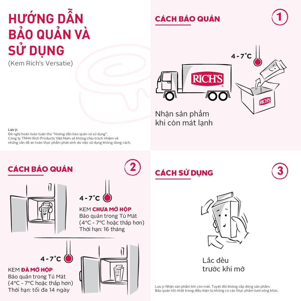 Kem Nấu Đa Năng Rich's Versatie Hộp 1Kg