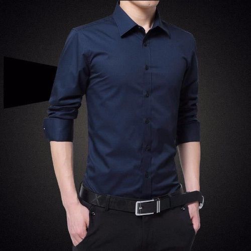 Áo Sơ Mi Tay Dài Lót Nhung Dáng Ôm Thời Trang Công Sở Lịch Lãm Cho Nam