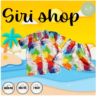 Đồ bộ mặc nhà đi biển vải cực mát dành cho gia đình, nhóm, công ty tropical style