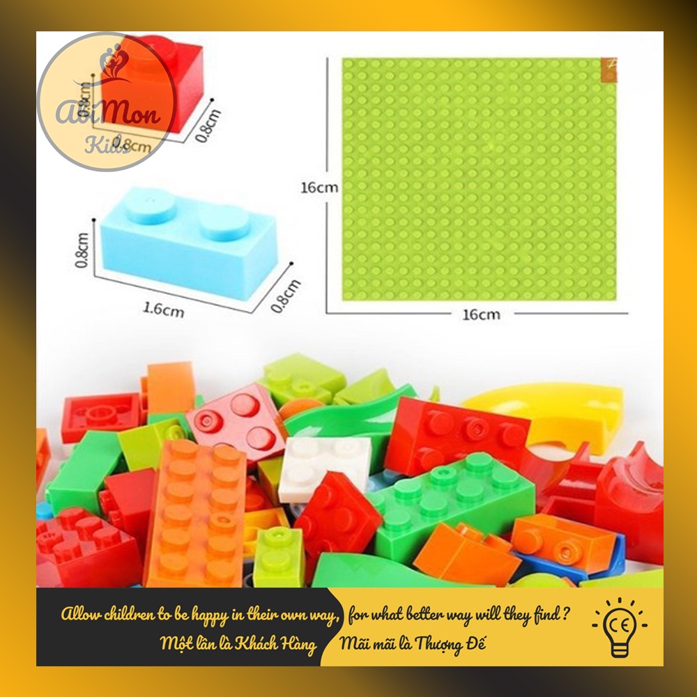 Combo 2 Bộ Lego Thả Bi Cho Bé (336 chi tiết nhỏ, 172 chi tiết to) ☘️ Đồ chơi Giáo Dục - An toàn - Thông minh