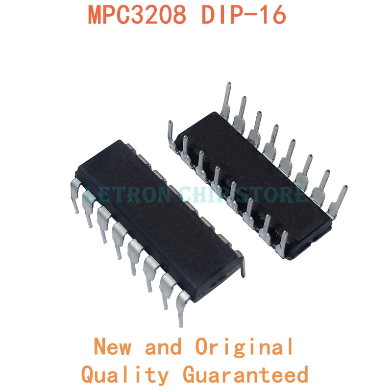 10 chiếc mcp3208 nhúng16 MCP3208-CI / p dip-16 MCP3208-BI / p nhúng MCP3208-C MCP3208-B novo e chips