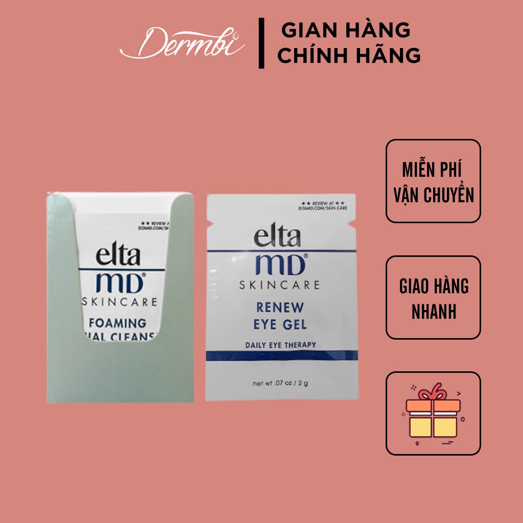 Mẫu thử Sữa rửa mặt Foaming Facial, Dưỡng thâm mắt Renew Eye Gel EltaMD