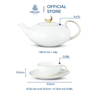 BỘ ẤM TRÀ MINH LONG ANNA ELIP 0.47L