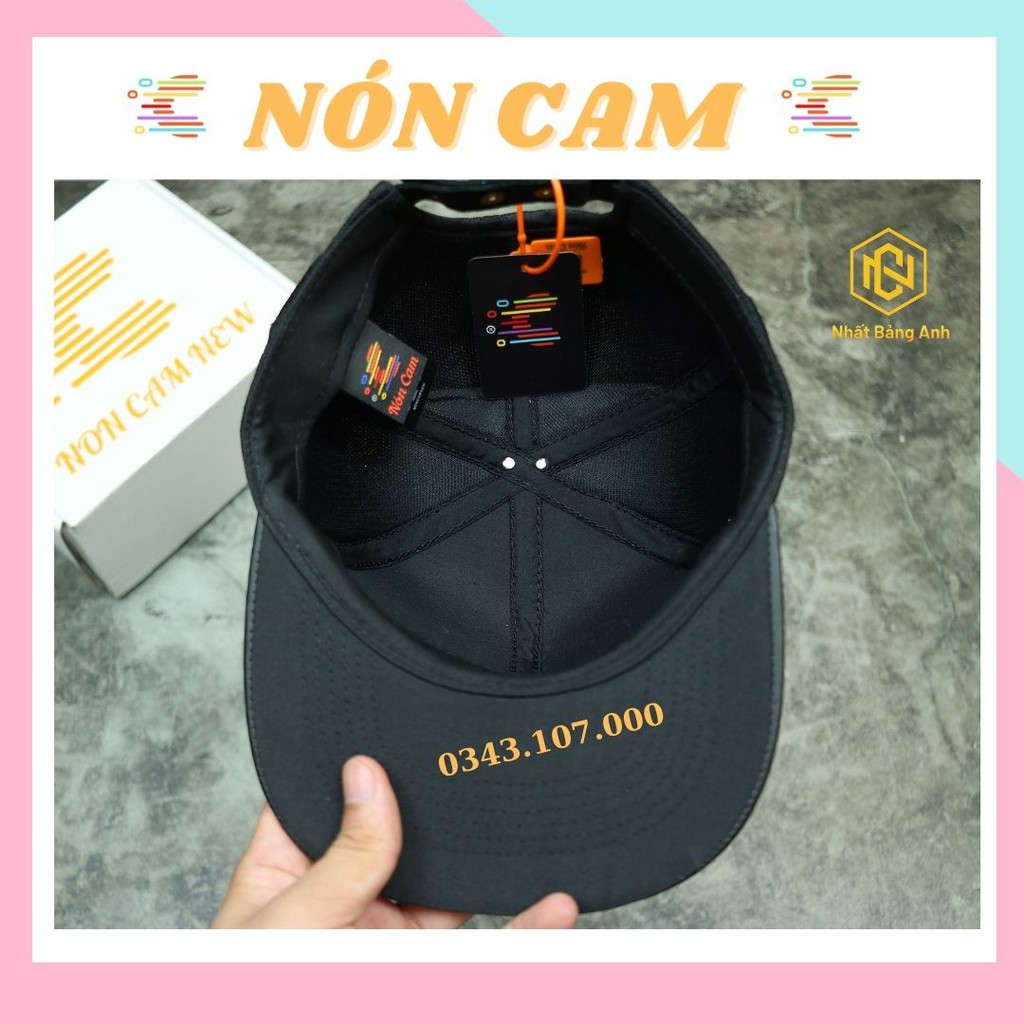 Nón Snapback chính hãng full hộp , Nón kết đẹp NÓN CAM họa tiết 2021