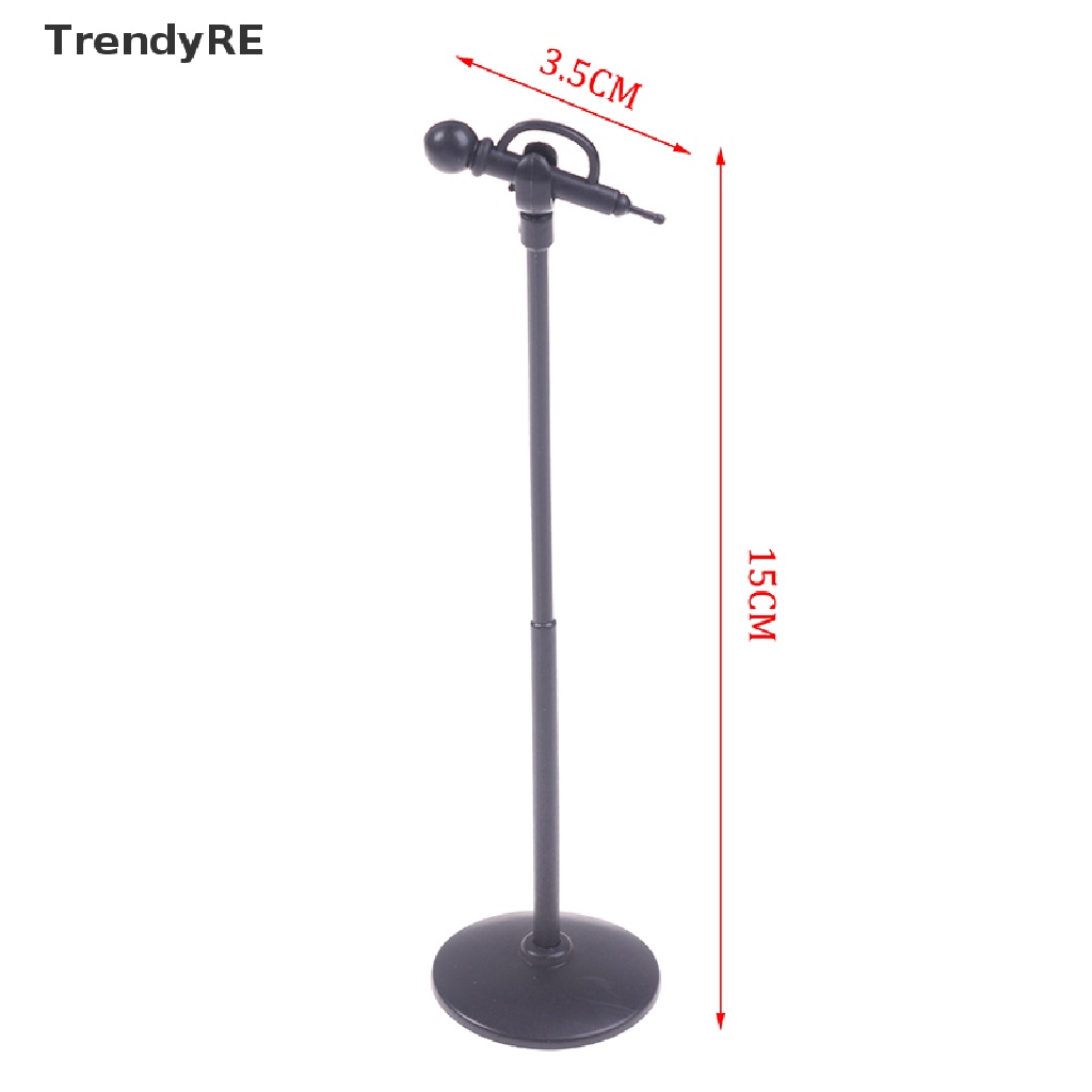 Trendy Cute Mini Plastic Microphone Model Dollhouse Miniature Furniture Accessories RE