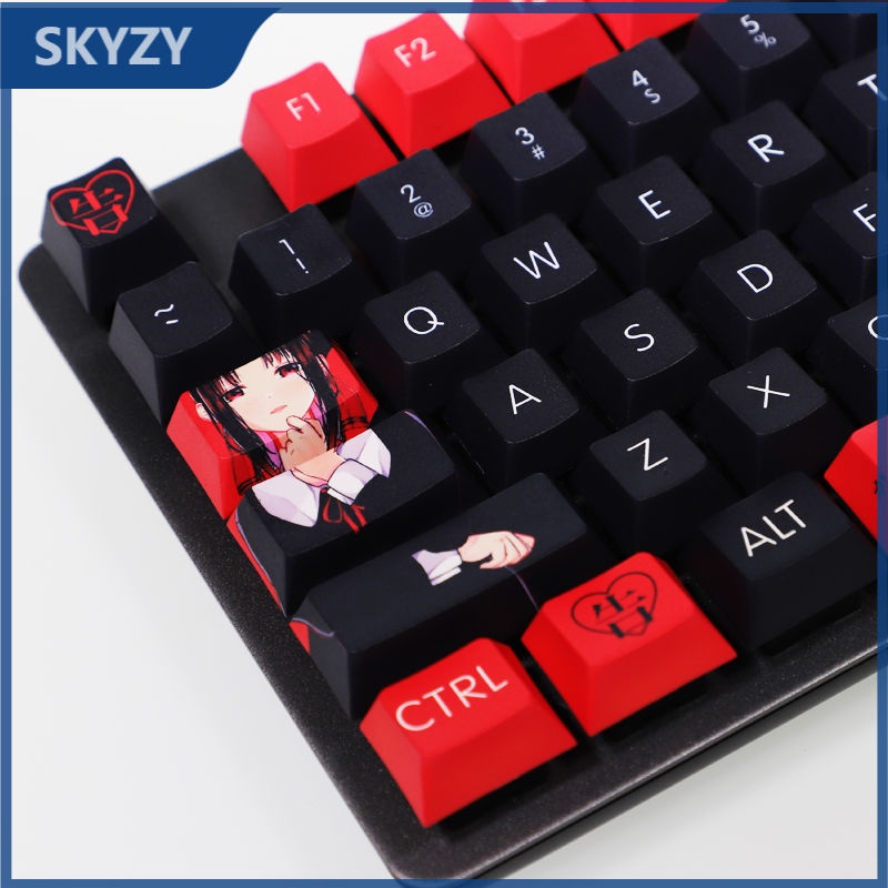 Bàn phím cơ chủ đề Koyasu Tsubame keycap hoạt hình keycaps PBT Dye thăng hoa bàn phím cơ học keycaps 104 phím