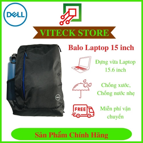 Balo Laptop DELL Essential Backpack 15 - ES1533P Chính Hãng - thời trang bền, đẹp, gọn, nhẹ, nhiều ngăn, rộng rãi
