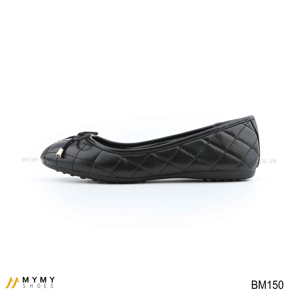 BM150 Giầy bệt da lì trần chỉ nơ chuông | BigBuy360 - bigbuy360.vn