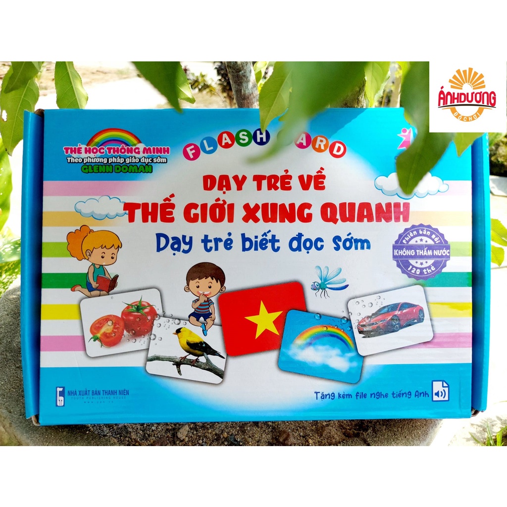 Thẻ Học Chống Nước Cán Bóng- Bộ 120 Thẻ Học Thế Giới Xung Quanh