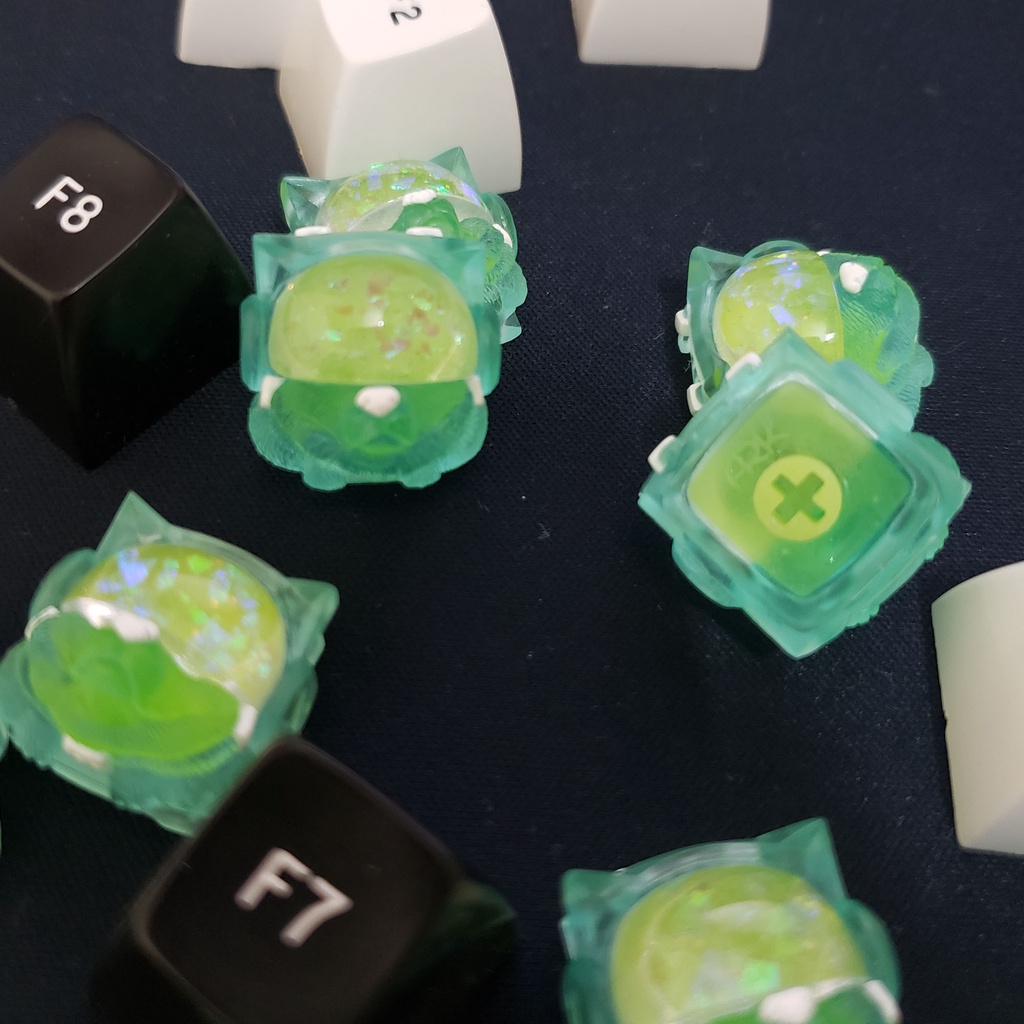 Keycap Sirius Clone trang trí bàn phím cơ màu White ice