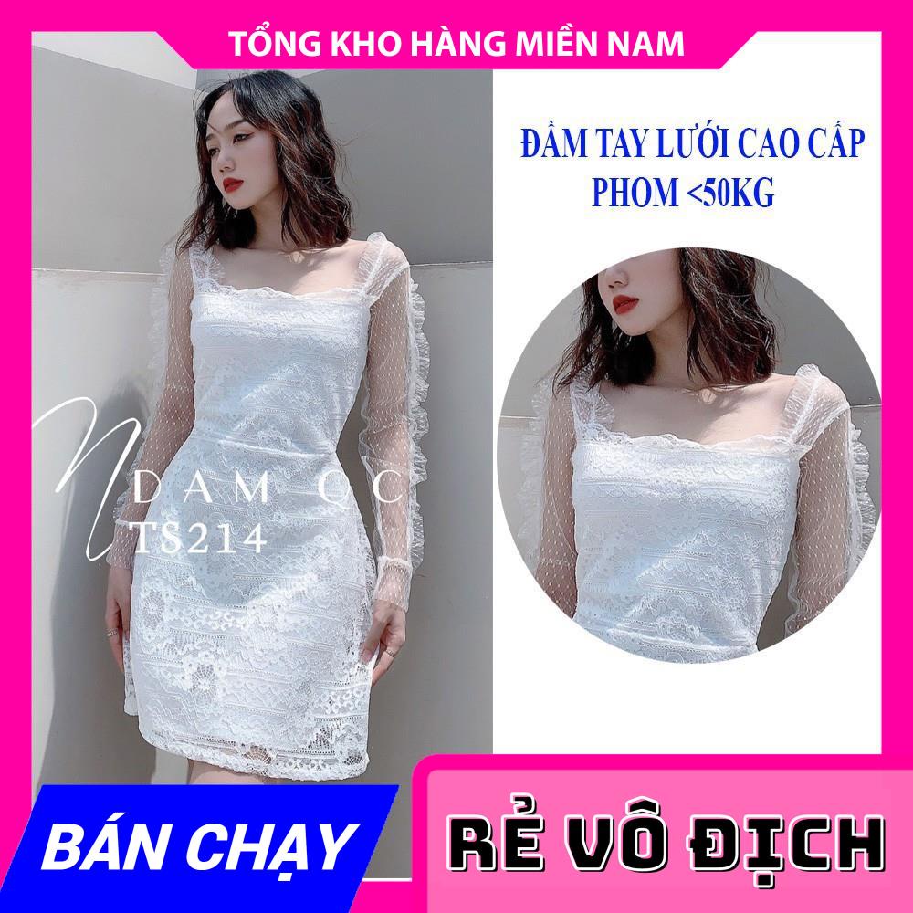 ĐẦM REN TAY DÀI CỰC XINH TS214 ⚡HÀNG ĐẸP⚡ẢNH THẬT⚡ ĐẦM NỮ ĐI TIỆC ⚡ ĐẦM NỮ ĐƠN GIẢN ⚡ ĐẦM NỮ SANG TRỌNG