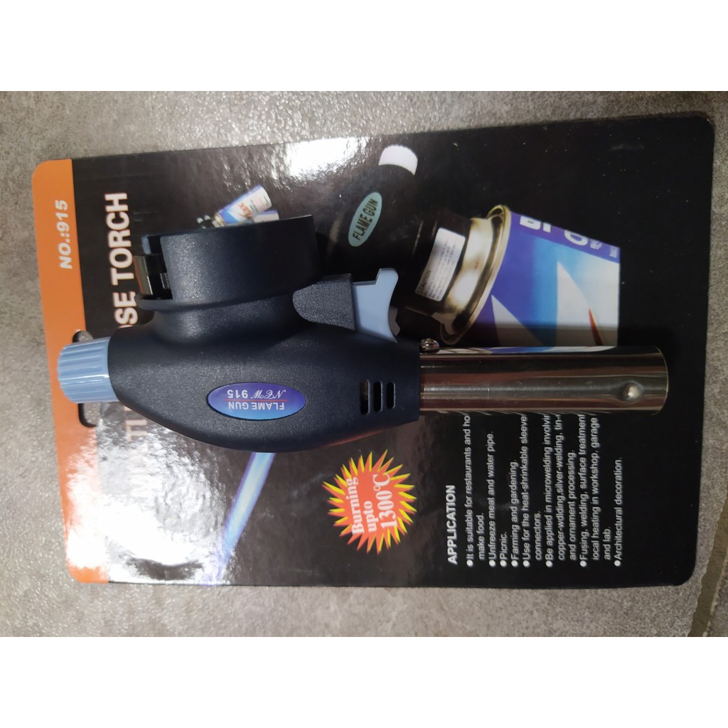 Đèn khò ga, đầu khò ga mini tự động mồi -khò béo - 1300 deg.C