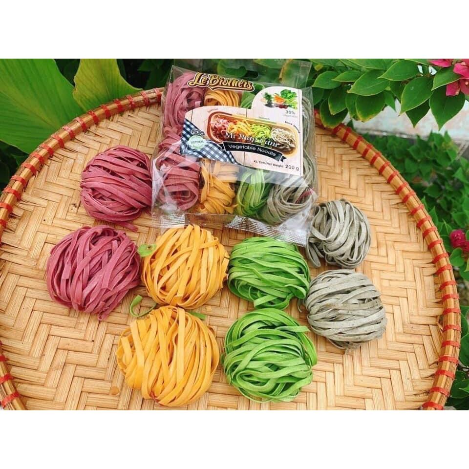 0Mì tươi rau củ thập cẩm Le Brother- mì rau củ organic Duy Anh Food hàng xuất khẩu