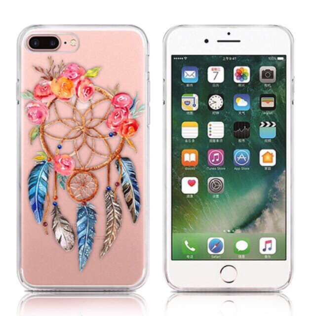 lỐP IPHONE--ỐP MỀM--IN HÌNH VÒNG dreamcatcher--(IPHONE 6/7/8/X/XS)