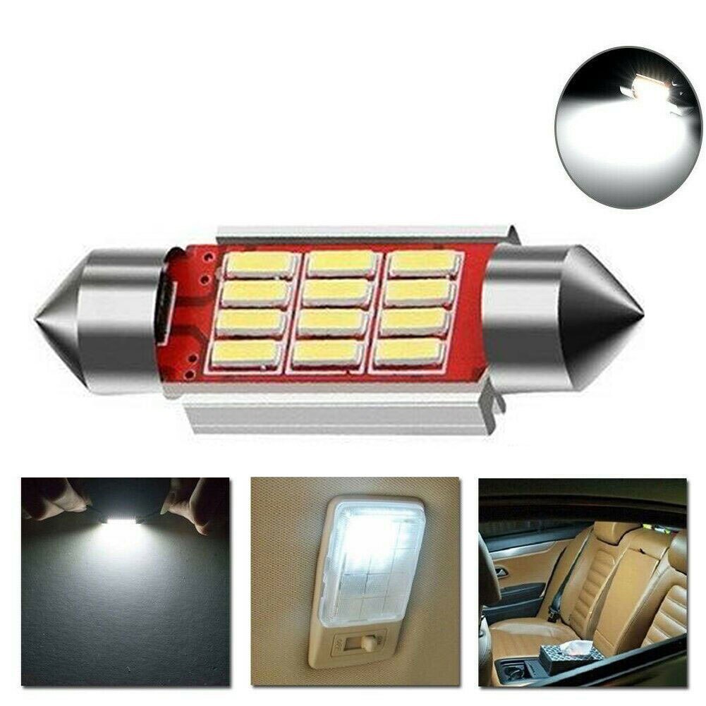 Bóng Đèn LED 36mm 39mm 41mm C5W C10W 12 16 20 24 SMD 4014 Cho Xe Ô Tô