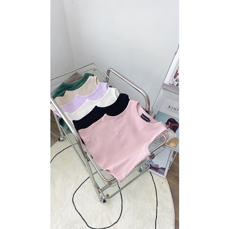 Áo tanktop ba lỗ chất thun co giãn nhiều màu sắc dễ thương YUMI TOP - Sibling House