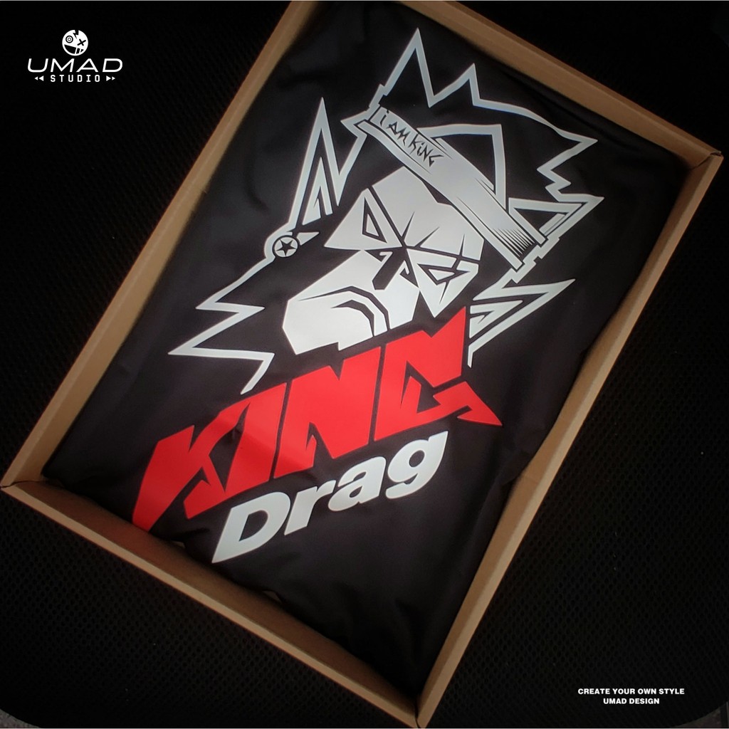 Áo thun UMAD unisex racing biker King Drag v.1 nam nữ tay ngắn có big size (40kg-110kg) | BigBuy360 - bigbuy360.vn