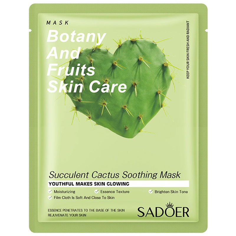 Mặt nạ thực vật trái cây chăm sóc da SADOER mẫu cao cấp dưỡng âm