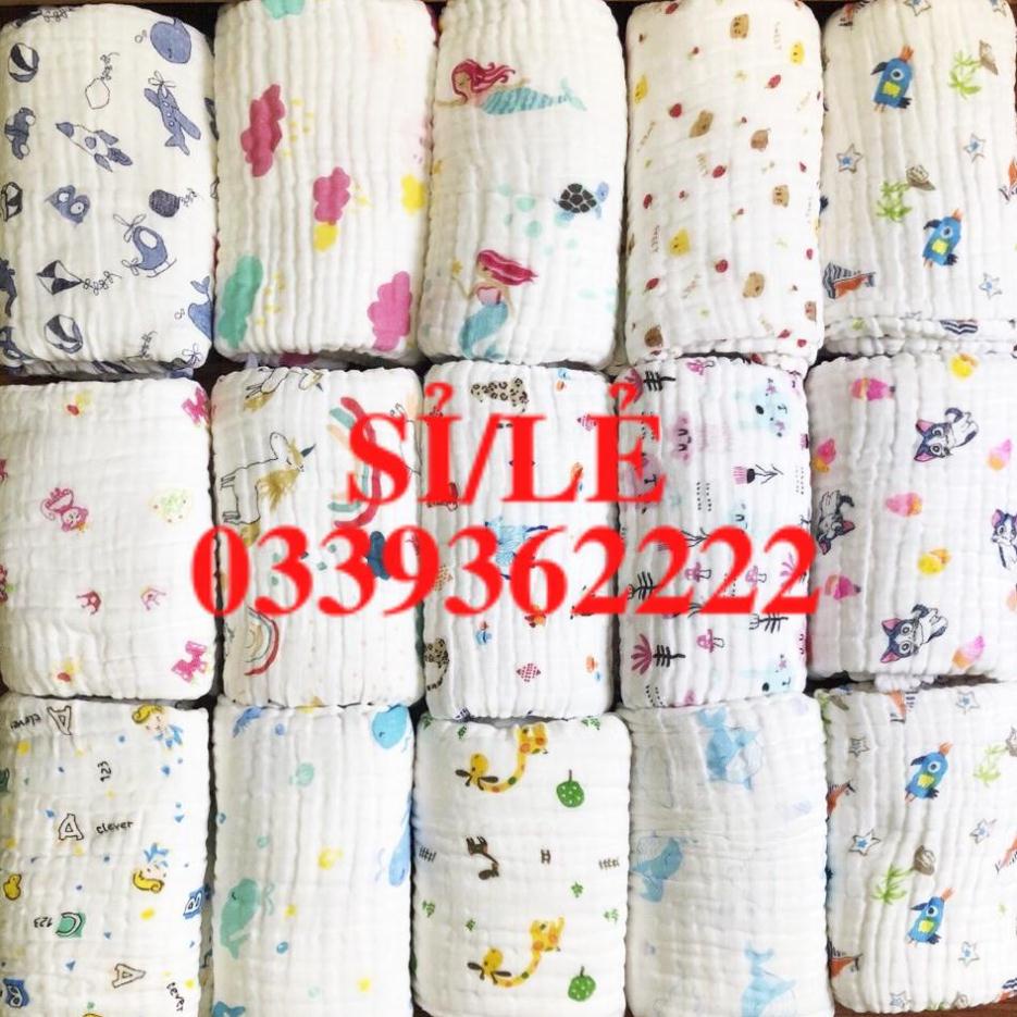 [ COCOLOVE ] Khăn Tắm Xô Nhật 6 Lớp Dầy Dặn, Họa Tiết Xinh Xắn Cho Bé  HAIANHSHOP