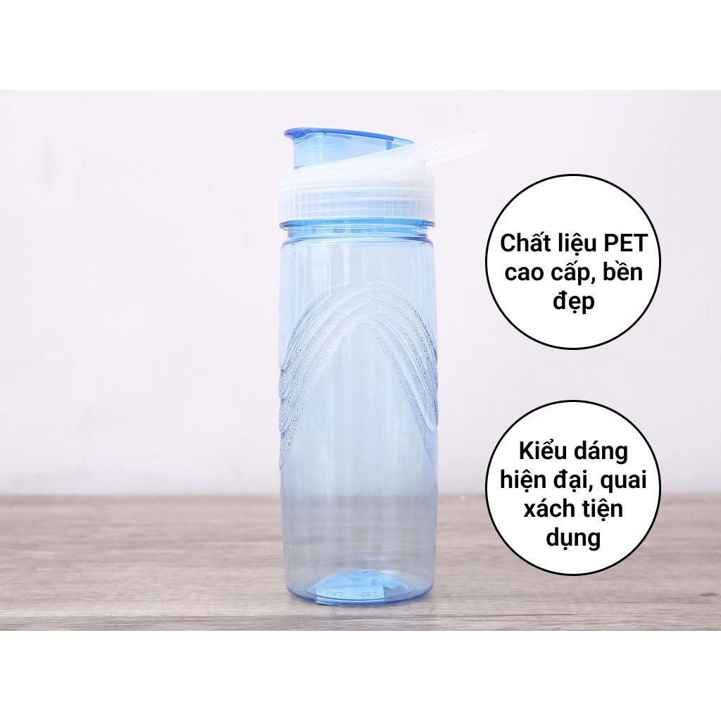 Bình nước nhựa Duy Tân 500 ml 282   nhựa PET chắc chắn, chất lượng, rất tiện lợi