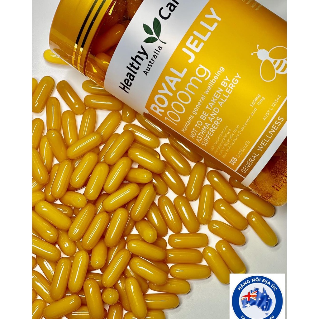 Sữa Ong Chua Healthy Care Royal Jelly 1000 365 Vien Hỗ Trợ Sức Khỏe Vinmerc Com