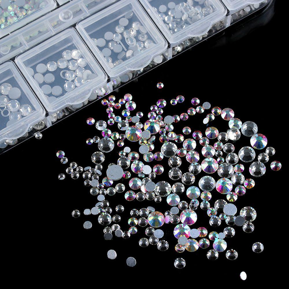 XIANTIN Hạt Đá Nhiều Kích Cỡ Tự Trang Trí Móng Nghệ Thuật Màu Sắc