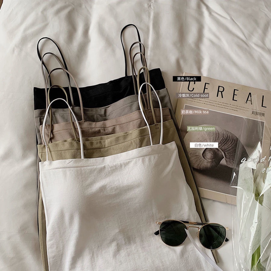 Áo kiểu hai dây AOWEINISI; có đệm ngực thời trang quyến rũ dành cho nữ